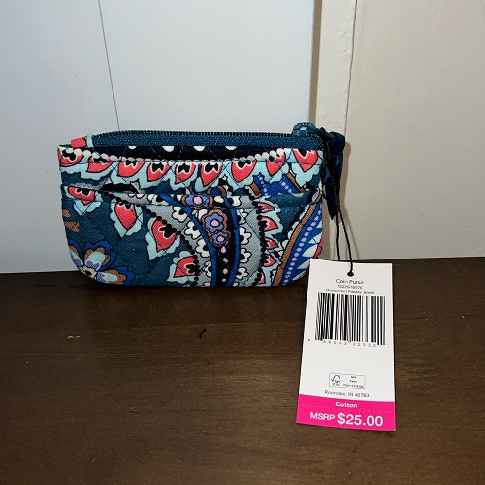 Vera Bradley Haymarket Paisley coin purse